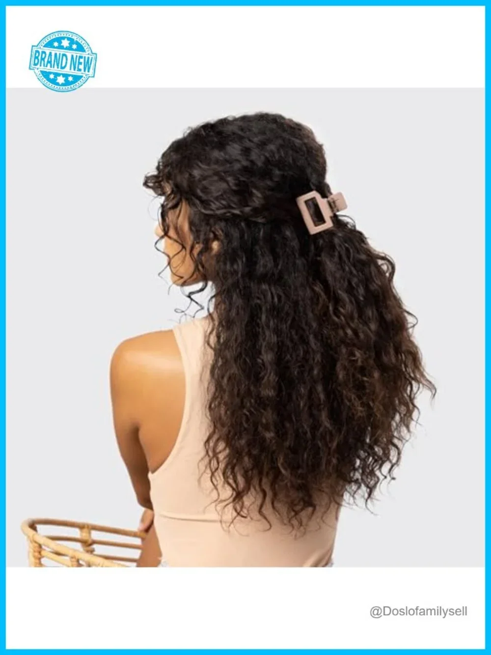Set of 3 Plastic Hair Claw Clips for Thick Hair, Medium and Small Open Shape